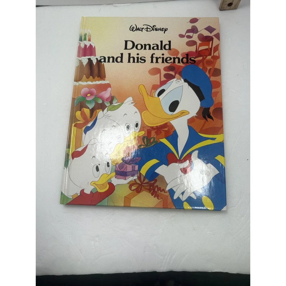 Vintage Donald And His Friends Walt Disney Classic Series Illustrated HC Book